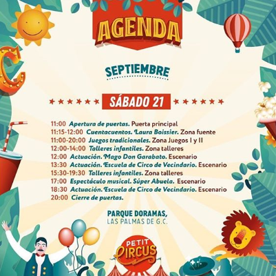 CoolkidLpa's tweet photo. Si queréis pasaros por el Parque Doramas a ver el Petit Circus, aquí tenéis el horario de hoy, talleres, actuaciones y juegos entre otros para pasar un buen rato con los pequeños de la casa. #petitcircus2019 #circos #payasos #actuaciones #quehacerhoy #coolkid https://t.co/KyqS3leimh