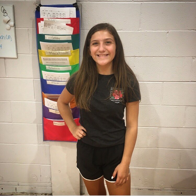 Meet Alison! She joined us as a freshman this year after 8 years of gymnastics. Her favorite event is floor and and participated in the Italian club in school. We❤️you, Alison!
