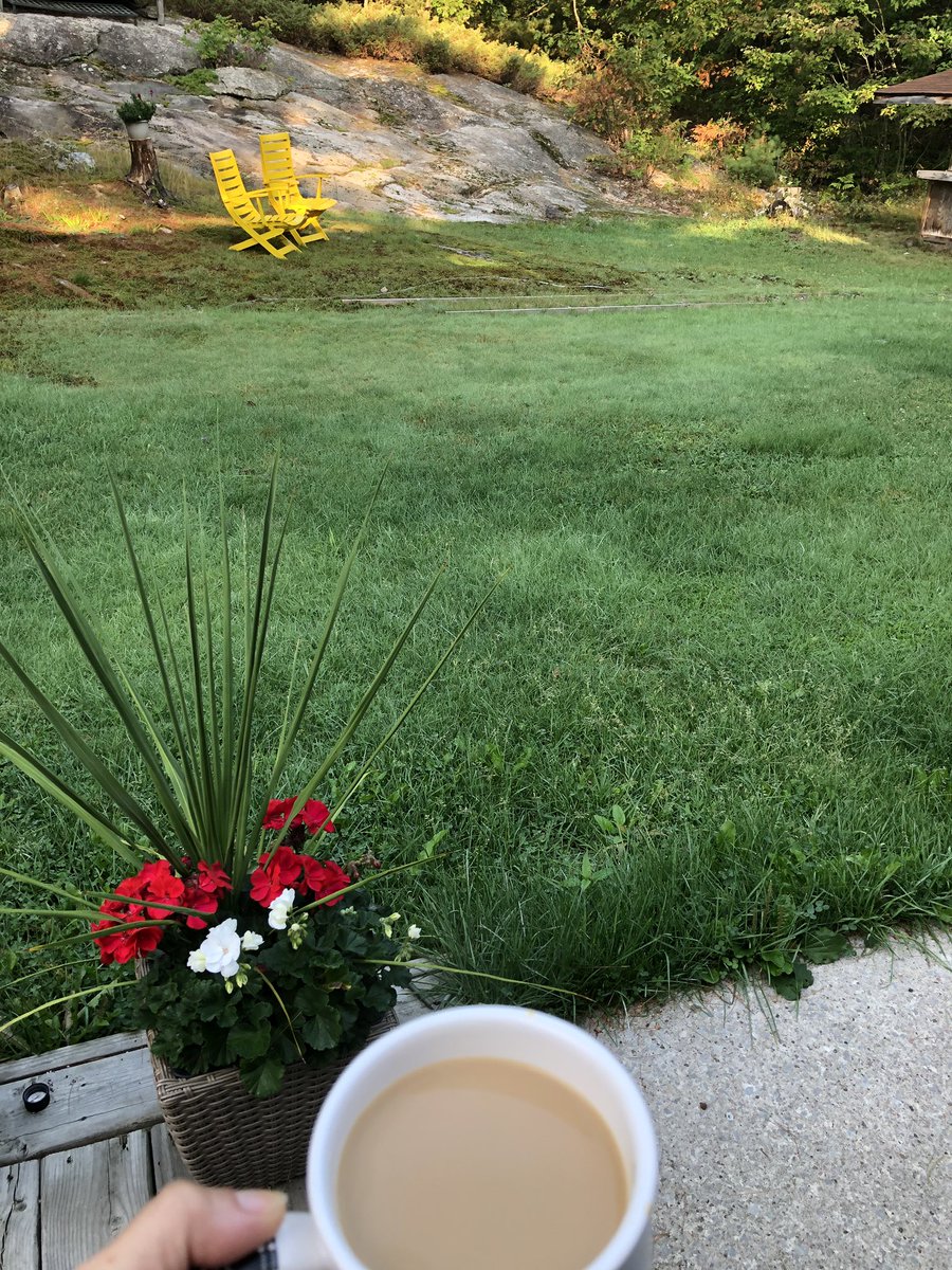 cdtellier's tweet photo. Good coffee with dear friends in a quiet place should never be underestimated. Good morning, from Nobel, ON, Twitterverse! #saturdayslowdown https://t.co/Cn6zBkRkL1