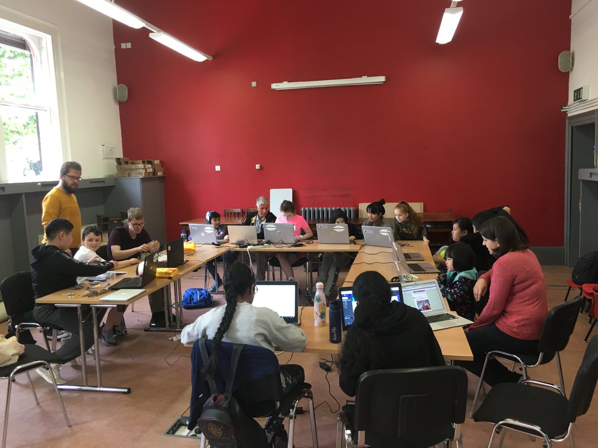 CoderDojoDCPL's tweet photo. Full house for two sessions of @dubcilib Coder Dojo in Charleville Mall Library. Saturday morning fun with @arduino @scratch @ThePSF &amp; more! #kidsintech #mentoring #librarydojos https://t.co/vOZKO0dnFT