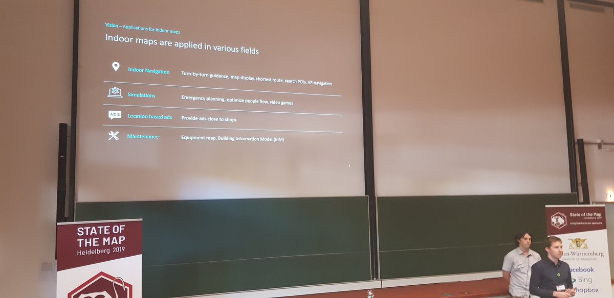 TrudyHopeB's tweet photo. Listening to the Indoor mapping session by Adrien #OSMInEdit @sotm @GIScienceHD #sotm2019 https://t.co/wDWcBfsTTo