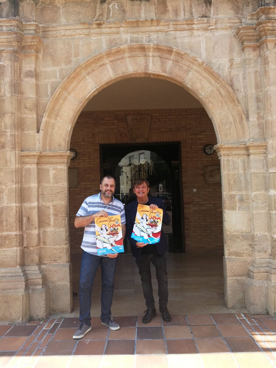 Caxanc's tweet photo. Avui hem presentat el cartell del Casament Reial de Gandesa, 700 anys! Il·lustrat per @IgnasiBlanch1. Això ja ho tenim aquí, ens preparem molt per a que vingueu a xalar i coneguem la nostra història! https://t.co/7wfogidyzS