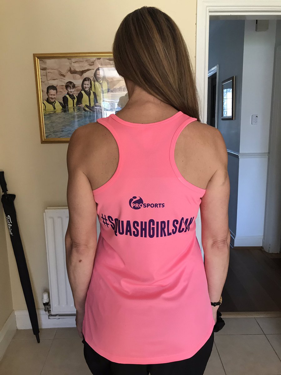 Excited about starting Women’s Squash Week in style tomorrow. We’ve attracted 60 females who’ll be playing in teams of 5 over our 6 courts! Thanks to ATD for making this a totally free event 👍 and <a href="/iPROSPORTS/">iPROSPORTS</a> for great tops 👌 #womenssquashweek #squashgirlscan #teamsquash