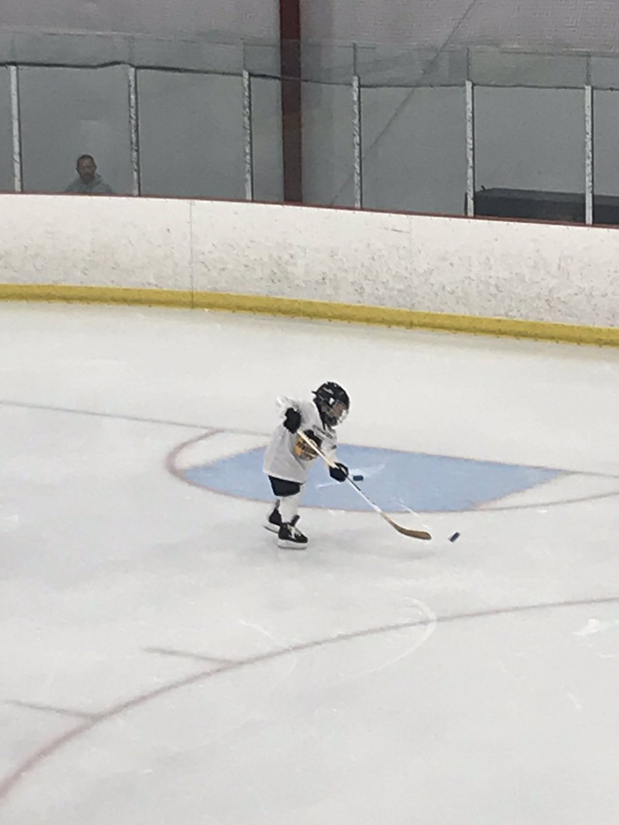 ryanpalm's tweet photo. First day of #hockey for Andrew...wonder what we are getting ourselves into...#LittlePens https://t.co/JbYQwGjb8J