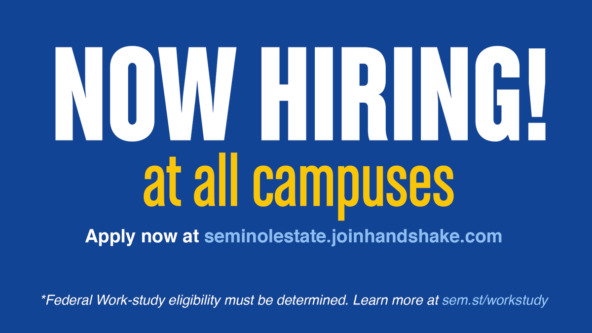 SeminoleState's tweet photo. The @SSCcareercenter is ready to help you make your next move! Learn more: https://t.co/ZX0LCKSpSU #SSC #GoStateGoFar https://t.co/5vYm2nAe7d