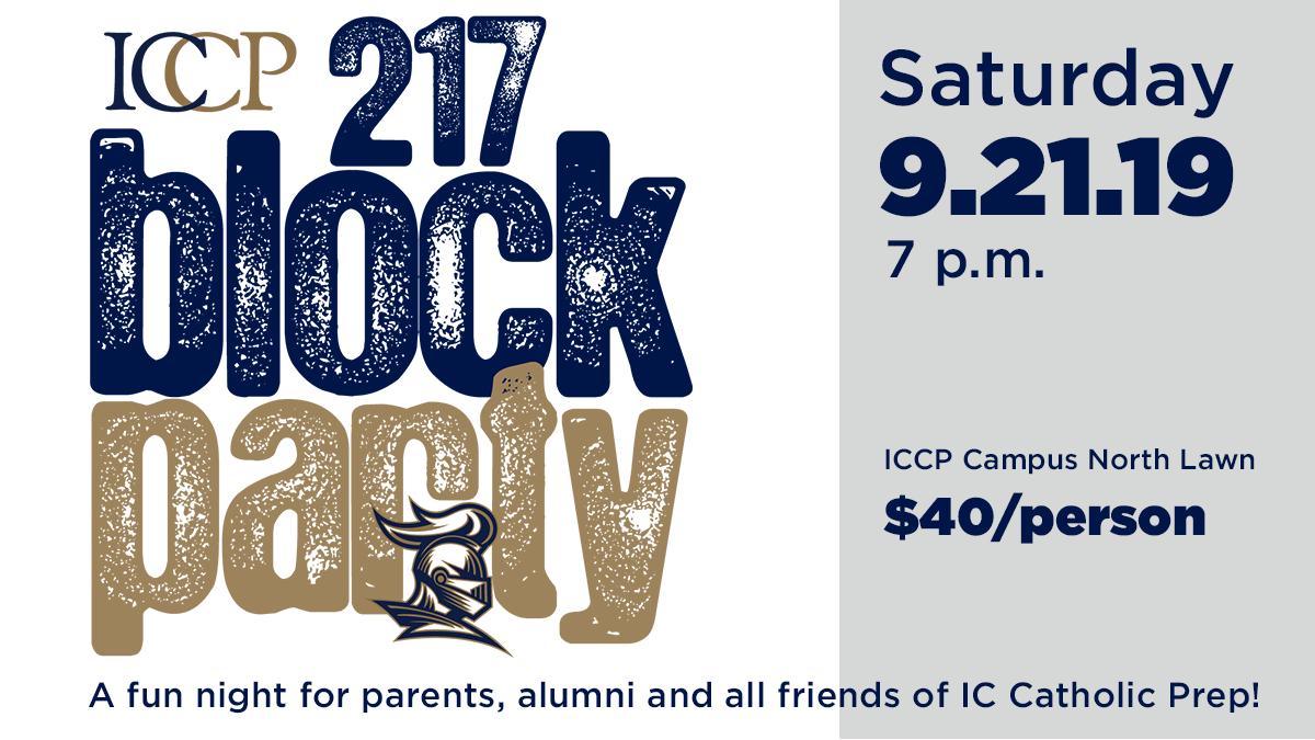 ICCatholicPrep's tweet photo. Do you have your tickets for tonight's 217 Block Party? If not, you can still buy tickets at the door. $40 a person gets you an evening of live music, lawn and casino games, food and beverages. See you under the tent at 7pm! #bp217 https://t.co/7y18Ku4qDM