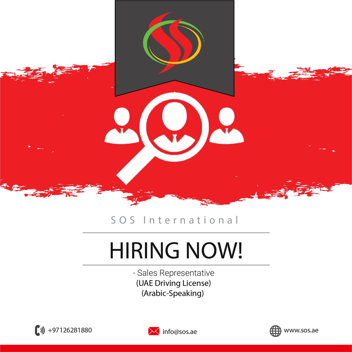 SOS International on Twitter "Hiring now Sales Representative Apply at