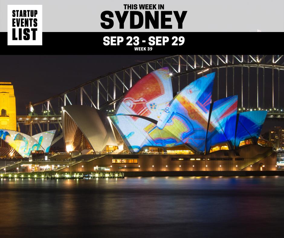 Startup Events List - Sydney tweet media