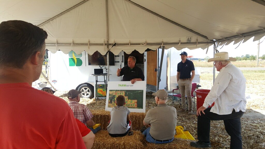 OhioStatePA's tweet photo. This year the Ag Innovation Demo at FSR featured the Hylio AgroDrone from Houston, Texas. Sprayer drones have the potential to assist with small jobs on the farm where quick and precise application is needed. Thank you Hylio reps and Jim Love for putting on the demo!
#FSR19 https://t.co/tpnS3fhOxg