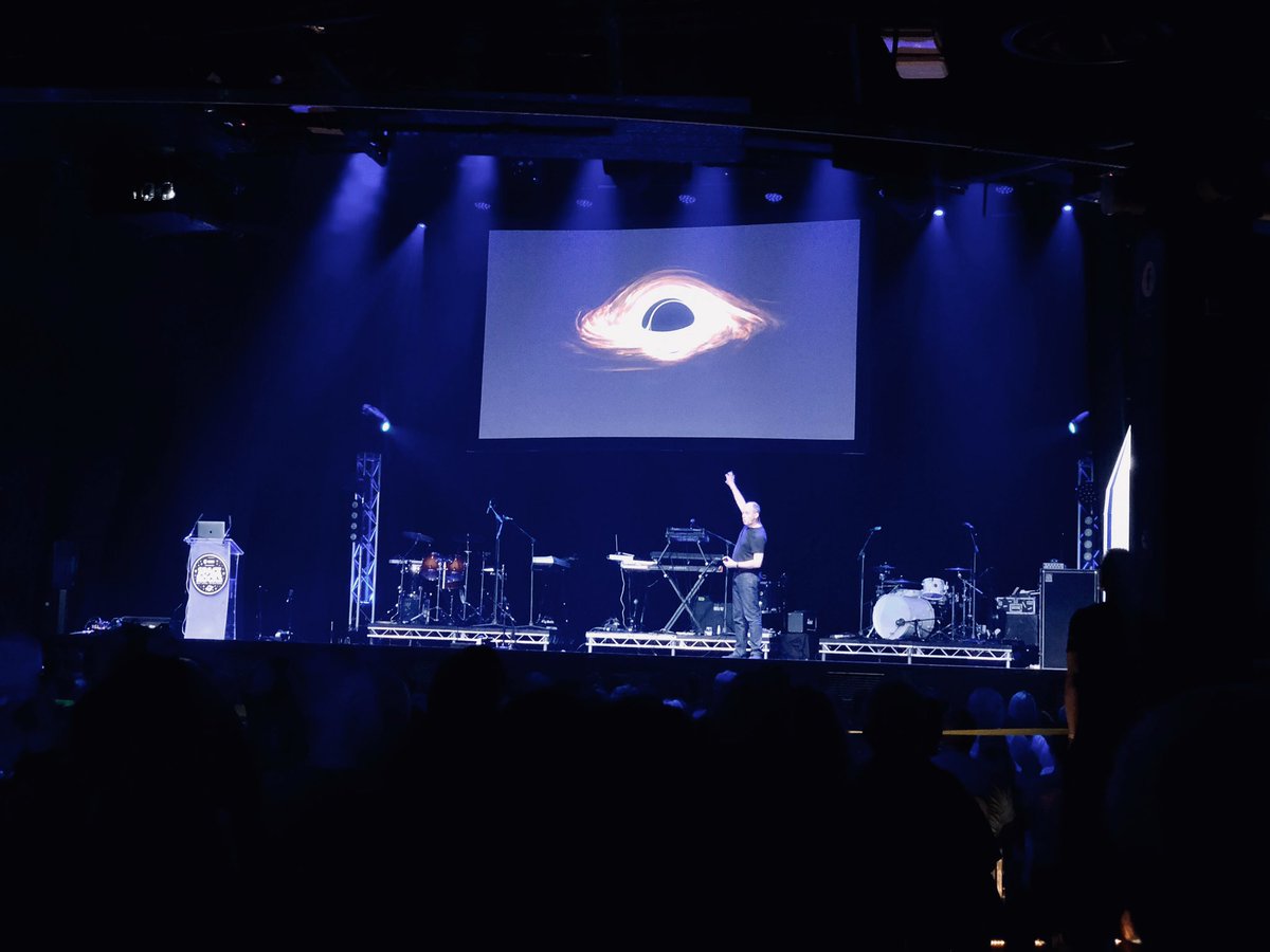 Fascinating presentation at <a href="/spacerockslive/">Space Rocks</a> by @pauljfranklin of <a href="/dneg/">DNEG</a> about his Oscar &amp; Bafta-winning visual effects work, including black hole for <a href="/Interstellar/">Interstellar</a>. Brings back challenges we faced together with <a href="/markmccaughrean/">Mark McCaughrean</a> and Kuba Knapik during <a href="/AmbitionTheFilm/">Ambition</a> production