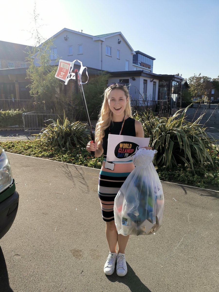 YSJSU's tweet photo. Today Kirsten, your @YSJSU_PWD lead YSJSU in #WorldCleanUpDay2019! All over campus, we took litter pickers to #KeepCampusClean! https://t.co/Dh1DpduhBB