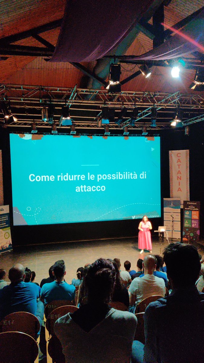 Siti e presenza online più sicure grazie ai consigli di <a href="/FrancescaMarano/">Francesca Marano</a> di <a href="/siteground_it/">SiteGround Italia</a>.

#WCCTA #WordCamp #WordPress #WordCampCatania #security