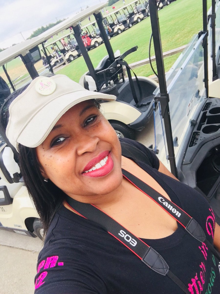 evadcoleman's tweet photo. It’s PAR-TEE time! Our 3rd Annual #AlphaKappaAlpha Sorority @oao1908 #OmegaAlphaOmega chapter Par-Tee on the Green Charity #Golf tournament and clinic is in progress. #ParTeeOnTheGreen #IMessenger #TexasMetroNews #GarlandJournal https://t.co/1kOqUrcWIe