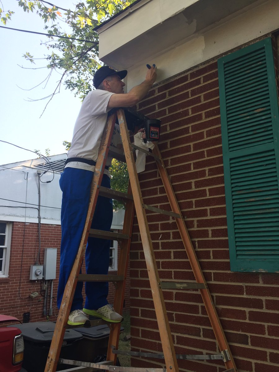 <a href="/CHSGuilford/">Community Housing Solutions of Guilford</a> is excited to see this team from First Lutheran Greensboro out early this morning to #paintthetown