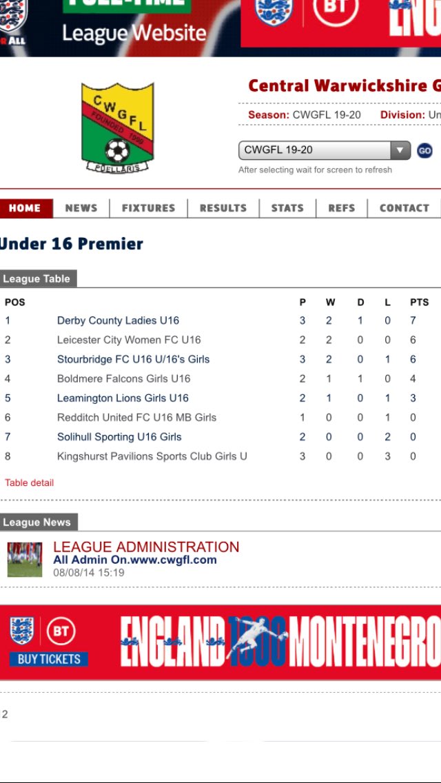 nickdderbylfc's tweet photo. Top of the U16s table https://t.co/Uo7Dgteuhc