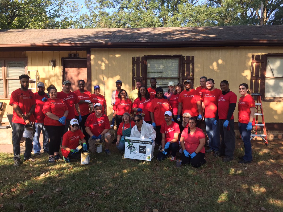 <a href="/CHSGuilford/">Community Housing Solutions of Guilford</a> thanks the team from <a href="/WellsFargo/">Wells Fargo</a> for their support of #paintthetown