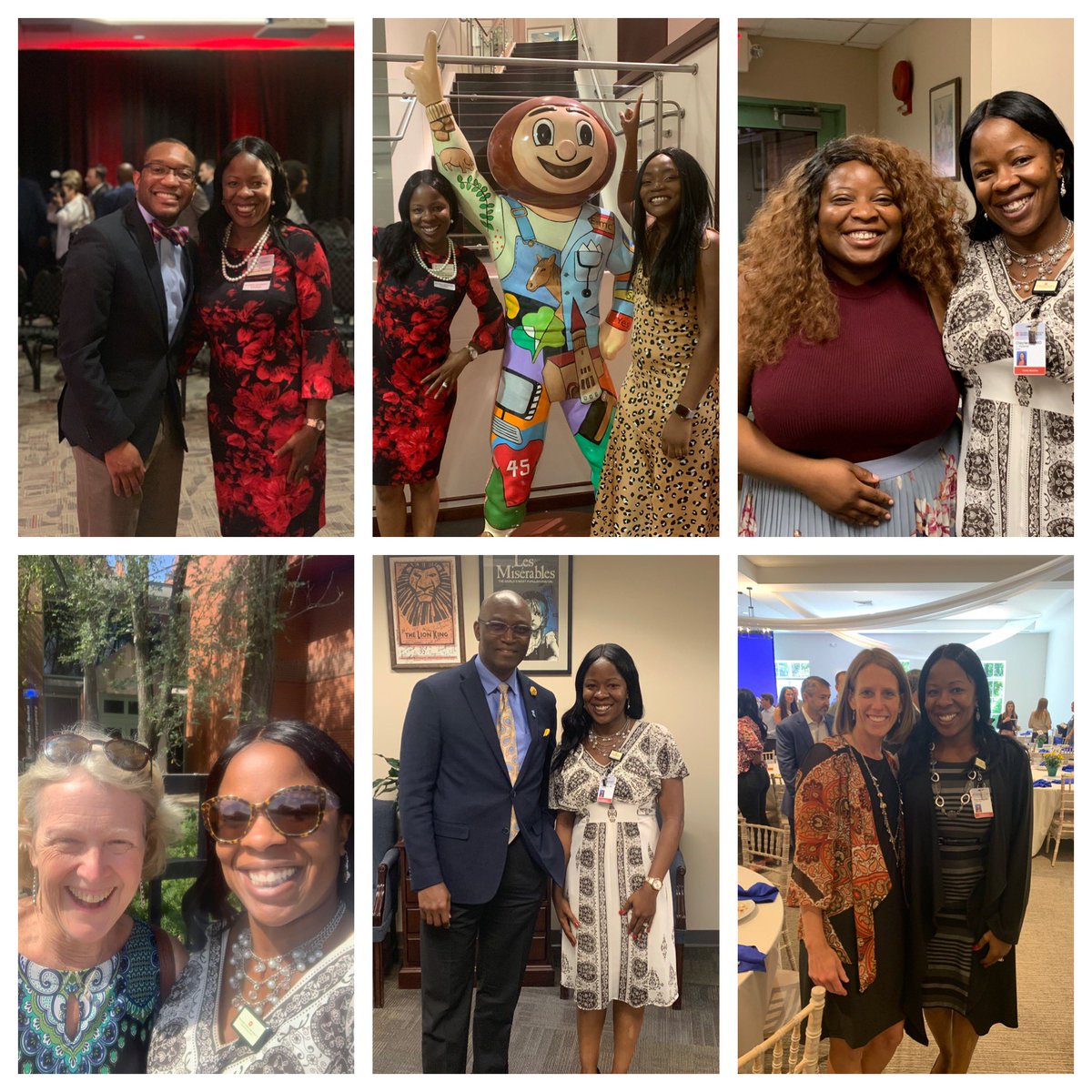 DrNwando's tweet photo. Another fantastic week of #ChairTalks at @OSUWexMed @OhioStateMed! Met with legends, leaders &amp; ambitious students at university &amp; in community, had implicit bias training w/my faculty, shared @DrQuinnCapers4 special day, and met our newest family member, @MarkRastetterMD’s baby! https://t.co/rePCrj12Ez