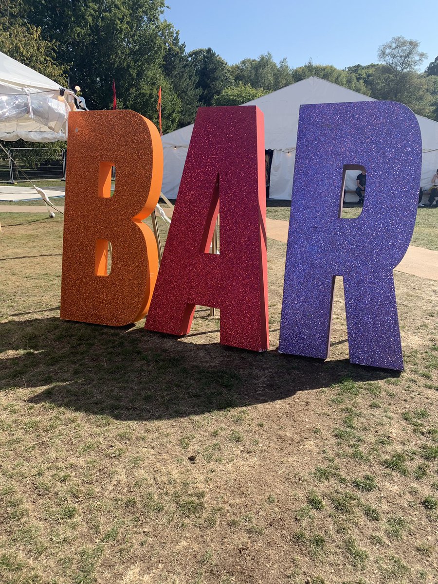Emmabarnett's tweet photo. Pints before being interviewed - good strategy right? Looking fwd to @MyriamFrancoisC interviewing me at the glorious festival of ideas and books @HTLGIFestival at 3pm. Expect periods, politics and puns. #howthelightgetsin #htlg #sweaty https://t.co/AUhY0SmqdT