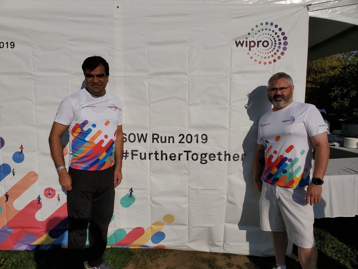 McCormickCp's tweet photo. What a great day. Here at the Spirit of Wipro 2019 Walk/Run. Hanging out with some great people. #futuretogether #innovapost #wipro https://t.co/zRGopZGwfS