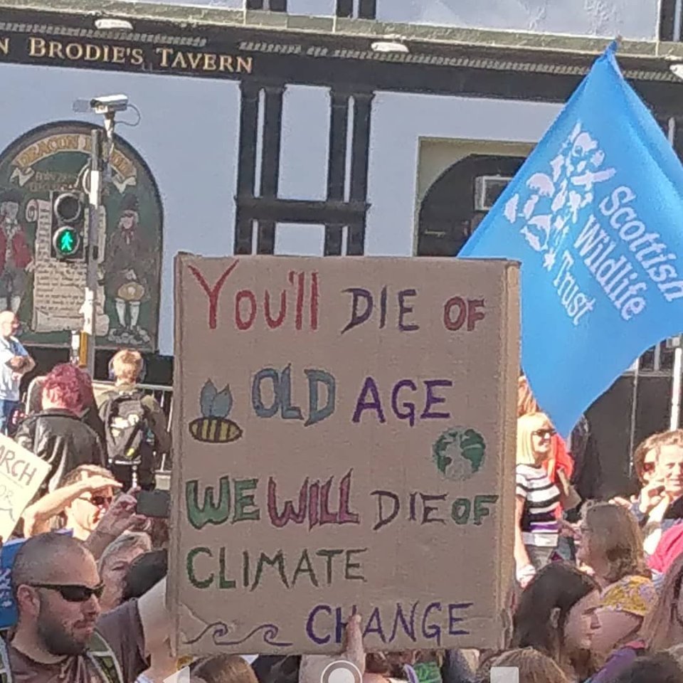 BenjaminGiblin's tweet photo. I was totally moved by the spirit and solidarity shown by #Edinburgh's young people taking part in #globalclimatestrike yesterday. It's their future and they are fighting for it.
#ClimateStrike #Strike4Change #climatejustice #wontsomeonepleasethinkofthechildren https://t.co/9A5lKKCxeL