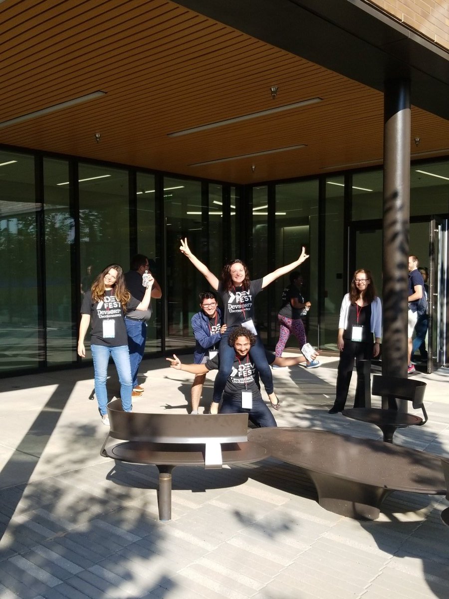 DevsRTP's tweet photo. The 2019 DevFest is about to get underway! Use #devfest2019 and share your favorite moments with us! https://t.co/Q3GHV36As5