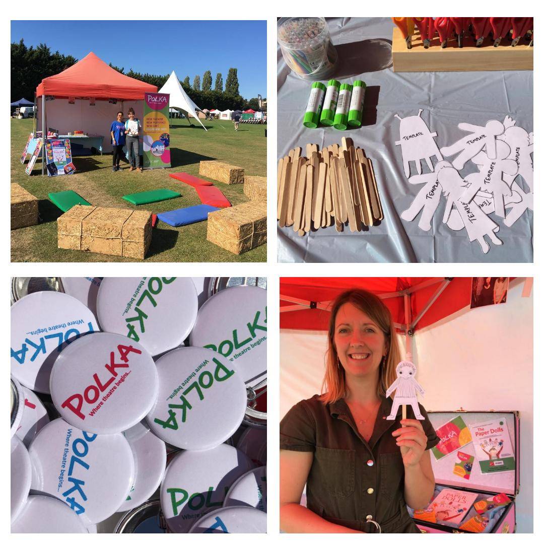 polkatheatre's tweet image. What a beautiful day it is at #wimbledonfayre! We've got plenty of #crafting and #games if you fancy popping along! 

#childrenstheatre #kidstheatre #familytheatre #FunAtTheFayre #wimbledon #PopUpPolka #Heatwave #beautifulday #paperdolls