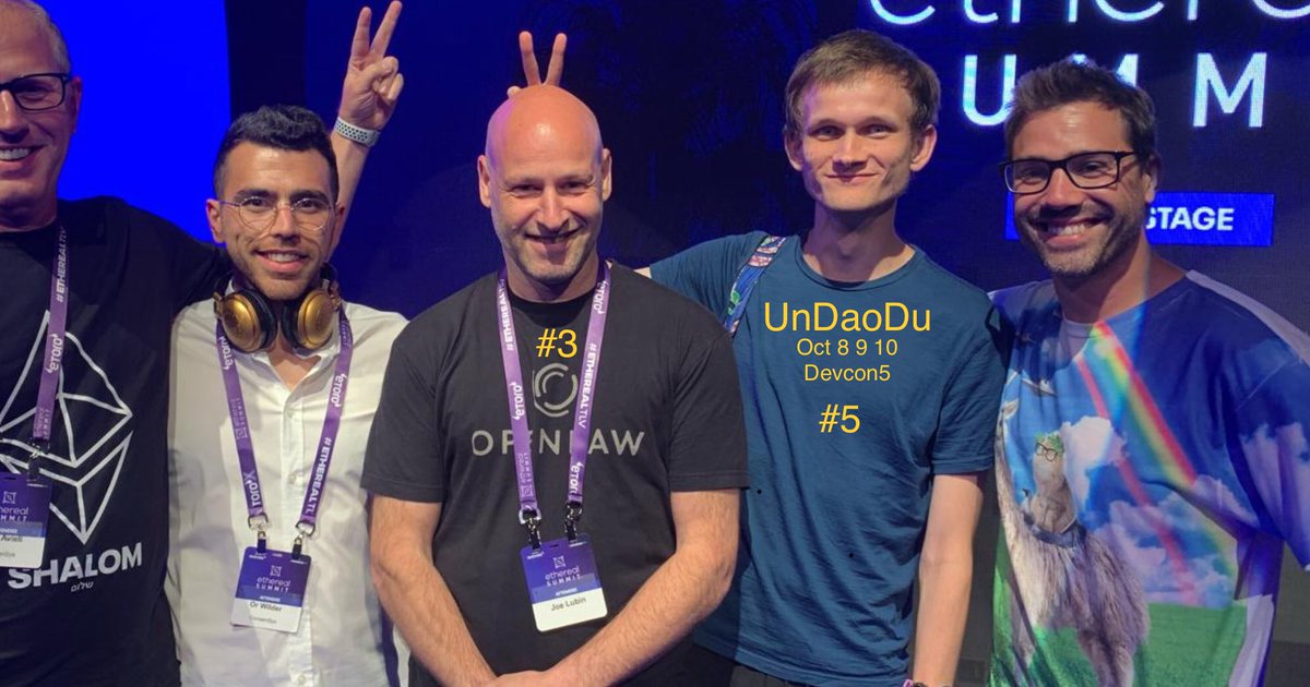 EDUITorg's tweet photo. #UnDaoDu events - in 2006 @MTROUTcom talked about the #eSingularity in 2010 he proposed open startups built on blockchain. In 2011 he shared it with founders of #Ethereum and now @devcon he’s throwing an open https://t.co/ryuPCsNcm8 party for all #devcon5 @ethereumJoseph https://t.co/4RuiYTbKq5