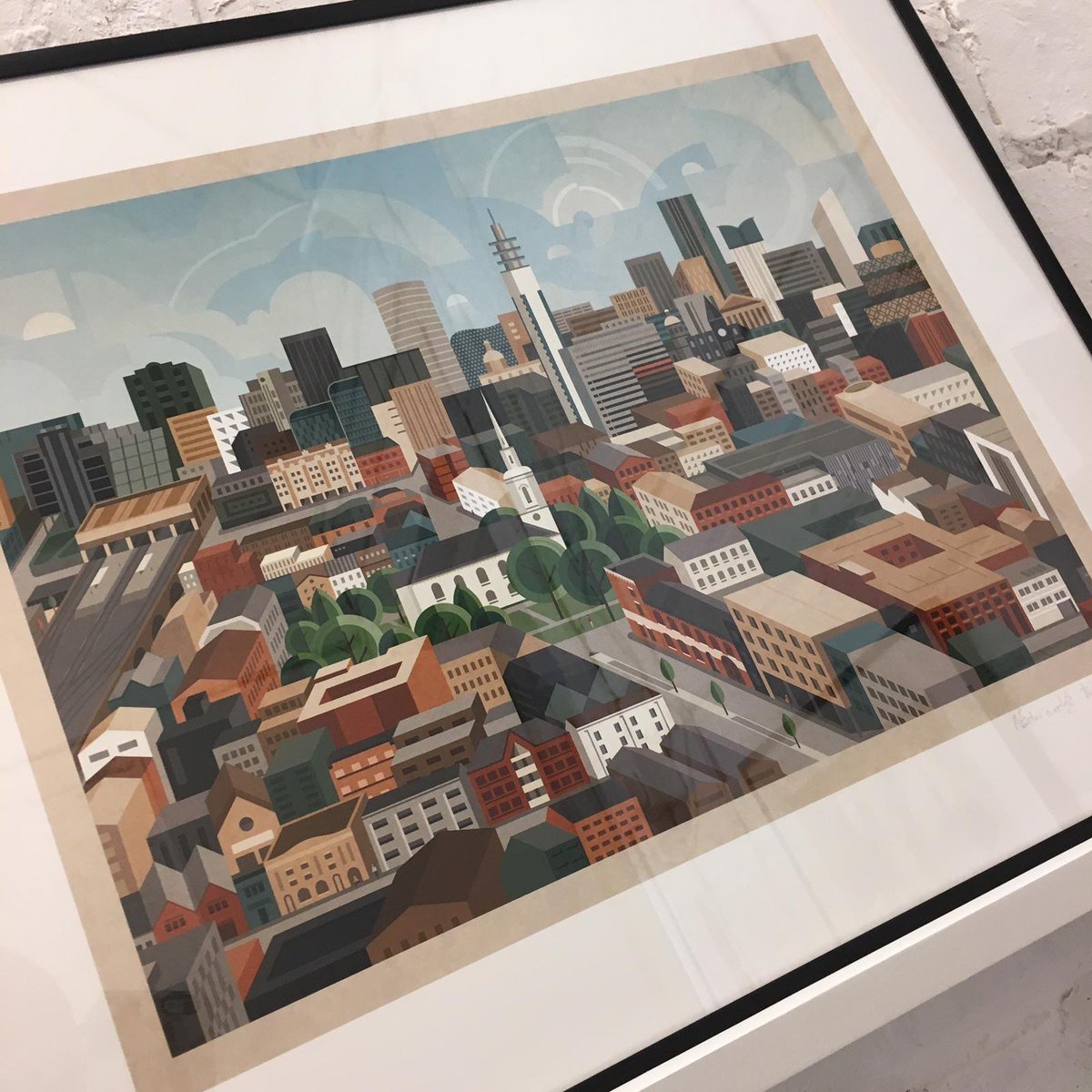 Thanks to Alex <a href="/Brumhaus/">Brumhaus</a>  for the donated print, St Paul’s sq &amp; The City, medium framed &amp; signed #jinkys #charity #golf <a href="/Teenagecancer/">Teenage Cancer Trust</a>  #jq #brum #birmingham #jewelleryquarter