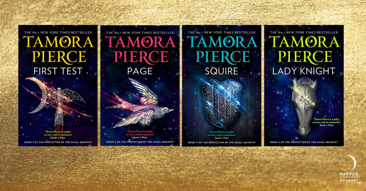 HarperVoyagerUK's tweet photo. ‘@TamoraPierce creates epic worlds populated by girls and women of bravery, heart, and strength. Her work inspired a generation of writers and continues to inspire us.’ 
HOLLY BLACK @hollyblack 

Be inspired too!
The #ProtectorOfTheSmall Quartet
https://t.co/2q9wGniuDr https://t.co/8fs4sLr5K6