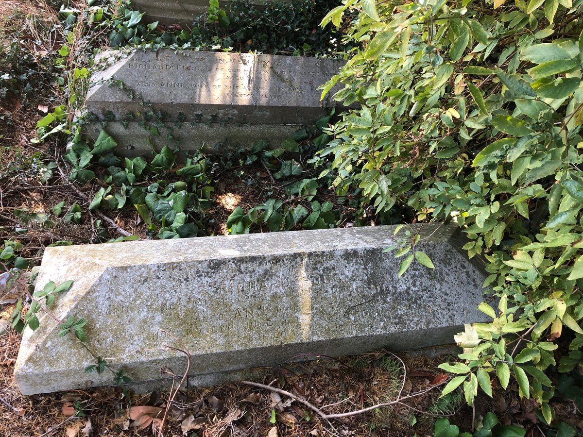This is the grave of Richard Fuggle junior, developer of the eponymous hop 150 or so years ago, half hidden in the churchyard of All Saints, Brenchley. Behind is the grave of his father, Richard senior.