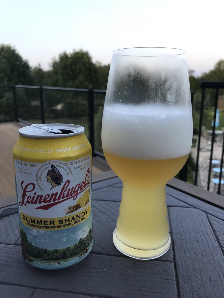 JohnLeinie's tweet photo. It is #Oktoberfest season but I am not ready to say goodbye to my favorite season or #beer. Still enjoying @Leinenkugels #SummerShandy #takebacksummer https://t.co/ePtpsOFzug