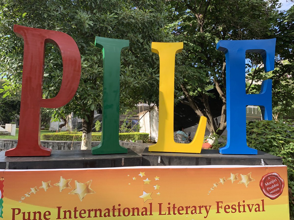 suva_brata's tweet photo. Great to see the buzz in Pune Intl Literature Festival. Also the focus on Daphne du Maurier, one of my favorite authors. Tomorrow is the last day! #Pune   #PILF2019 https://t.co/QIwOGMHluA
