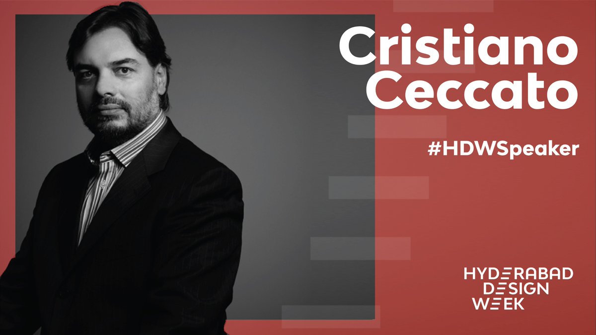 HydDesignWeek's tweet photo. #HDWSpeaker: Cristiano Ceccato, the Associate Director at Zaha Hadid Architects (ZHA) in London will be speaking @HydDesignWeek 

#HumanisingDesign #GovtOfTelangana #WorldDesignAssembly #Hyderabad #Design #hyderabaddesignweek  #designforchange #designconference #designthinking https://t.co/t4m7sWSCMA