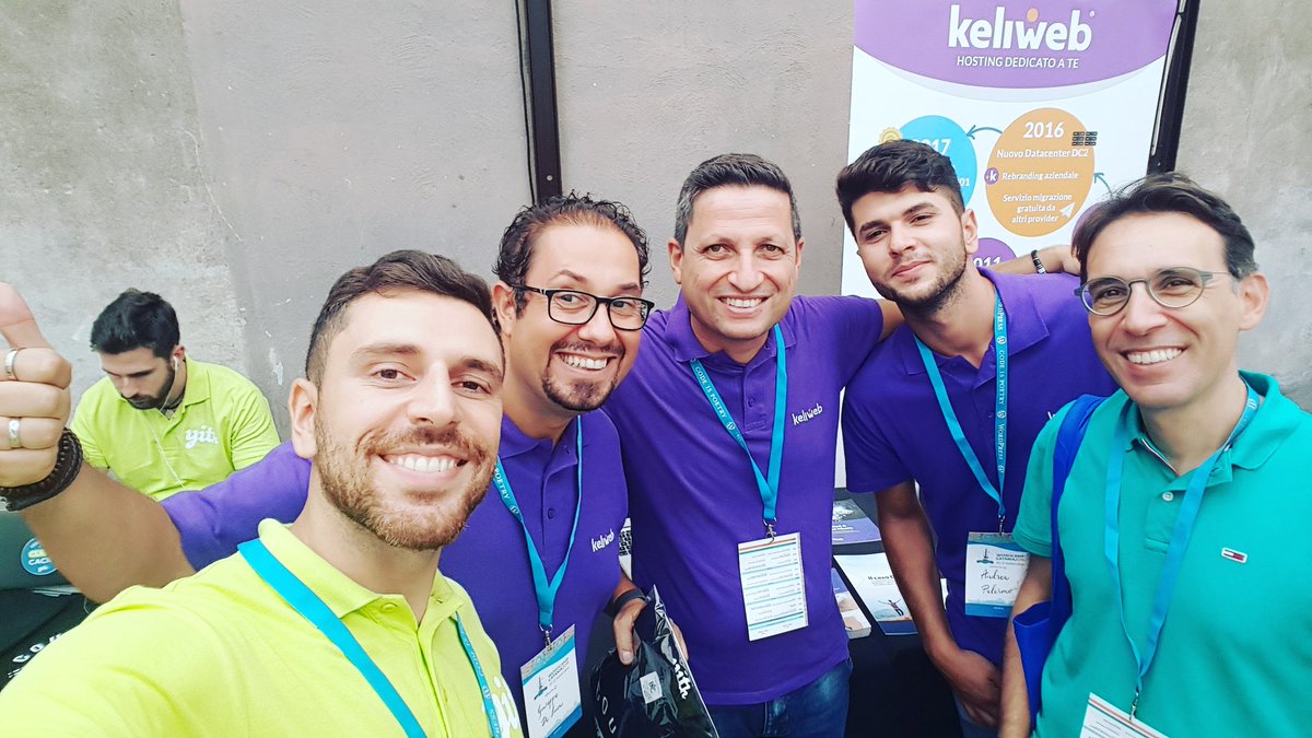 YITHEMES's tweet photo. Dal Web Marketing Festival al WordCamp Catania, è sempre un piacere stare insieme 😎 #wccta #wordcampcatania #yith #wordpress #woocommerce #wordpresslovers #yithevents #keliweb #strettodigitale https://t.co/CWFTfgS4Ay