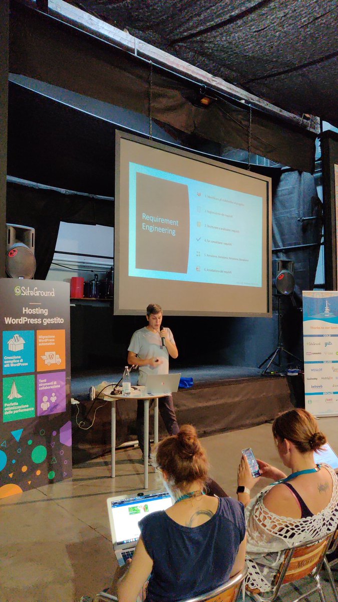 Come disegnare e strutturare il processo per un progetto #wordpress perfetto, con <a href="/lupoair/">Mario Wolf</a> al #WordCampCatania.

#WCCTA #WordCamp #Webdesign #webdevelopment #Agile #projectmanagement #wordpresswebsite