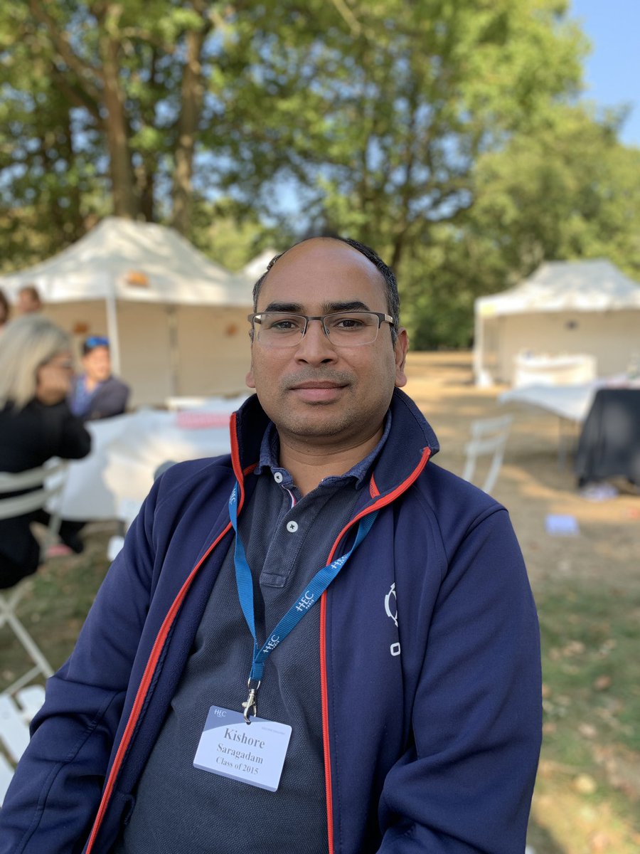 HECParisExecEd's tweet photo. Our next interview was with Kishore Karagadam, from India 🇮🇳 , of the 2015 #HECParisExecEd group: “My best memory was to go back to the classroom, to unlearn and learn again!” #learning @HECParis https://t.co/LiDnfvXPZh