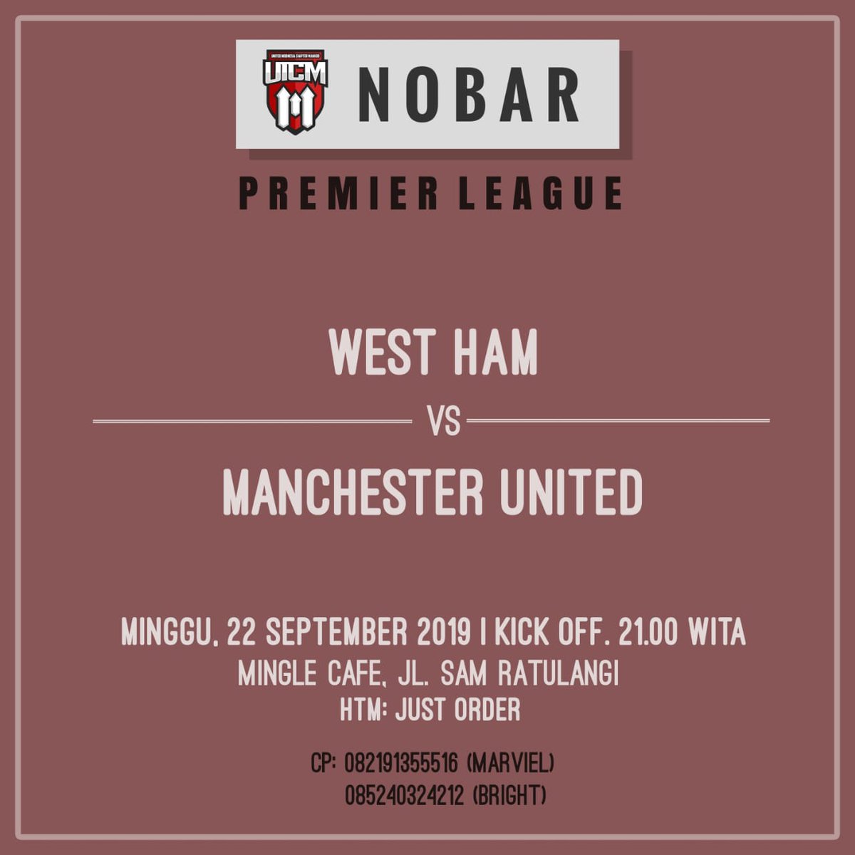 Mari torang budayakan Nobar ⚽️
Besok Malam. Sunday Service #UnitedDay