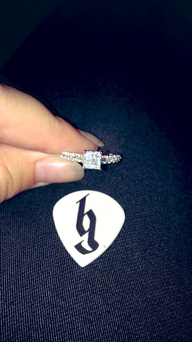 KSef20's tweet photo. @SappDylan pulled off the perfect proposal at @brantleygilbert concert last night❤️💍 https://t.co/fz2ESBgnSx