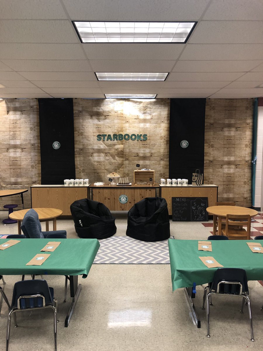 MrsBrosigsClass's tweet photo. Welcome to “Starbooks!” Where we read a latte! #oveinspire https://t.co/3k6YpKfSzT