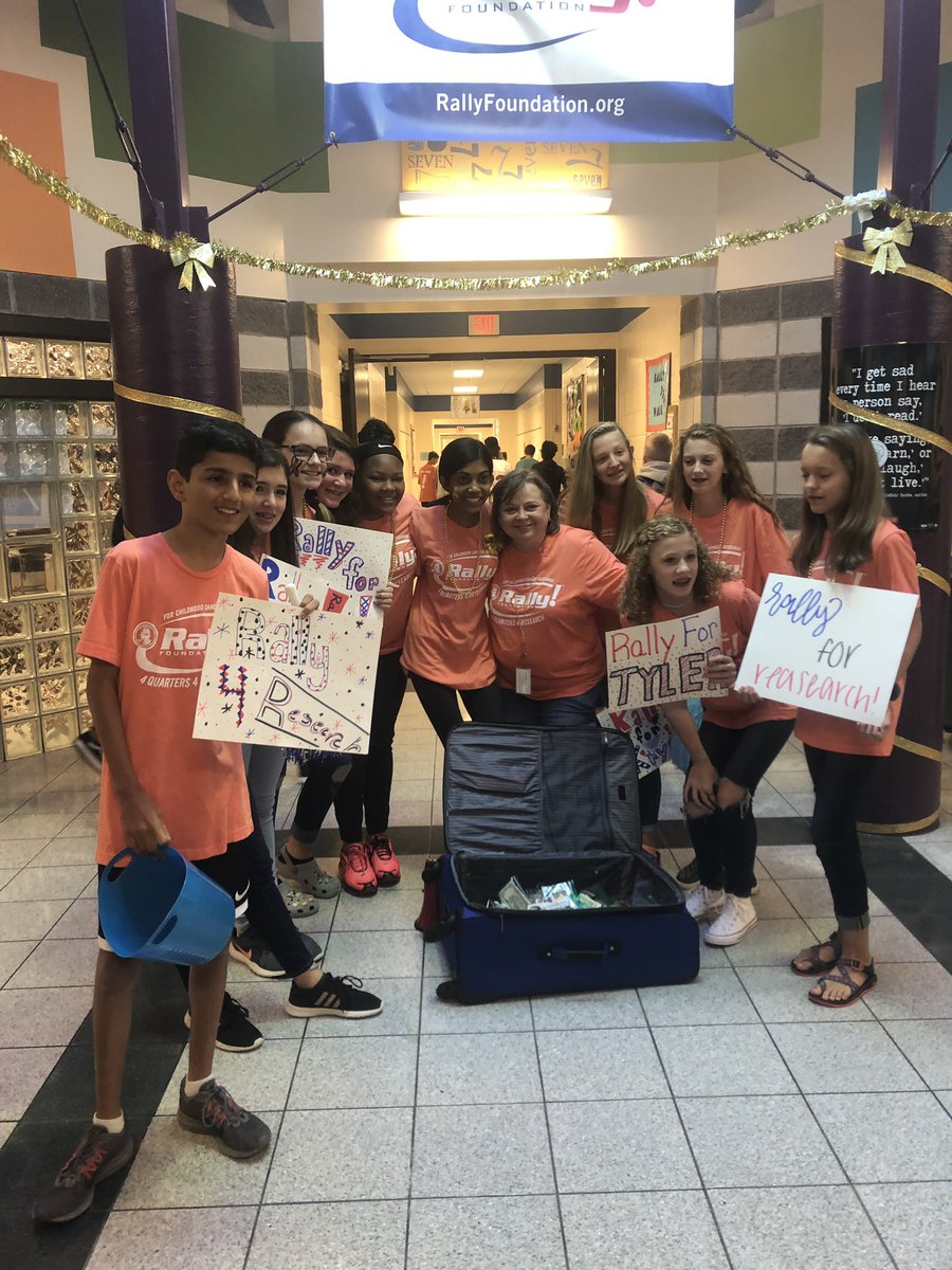 fraujend's tweet photo. LMMS @RallyFoundation DONATION Day culminated 2019 grassroots efforts w/ @LostMtnMSeagles raising over $22K! Simply put, our LMMS students take informed action rather than just talking about what needs to happen or memorializing the past! So very proud of them! 🎗😍🎗#GoldStrong https://t.co/SvmeaD1tPj