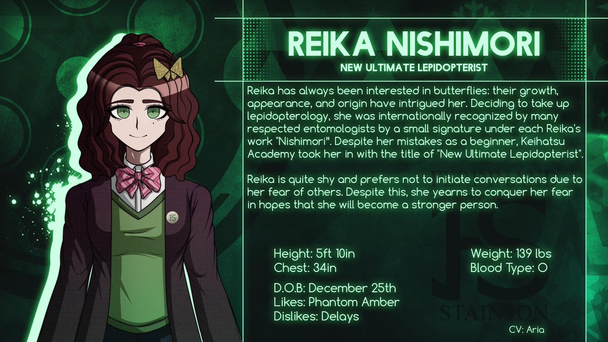 Shinronpa's tweet photo. Reika's Bio

#fanganronpa #創作論破 #droc #danganronpaoc #danganronpa https://t.co/867wBJmsSQ