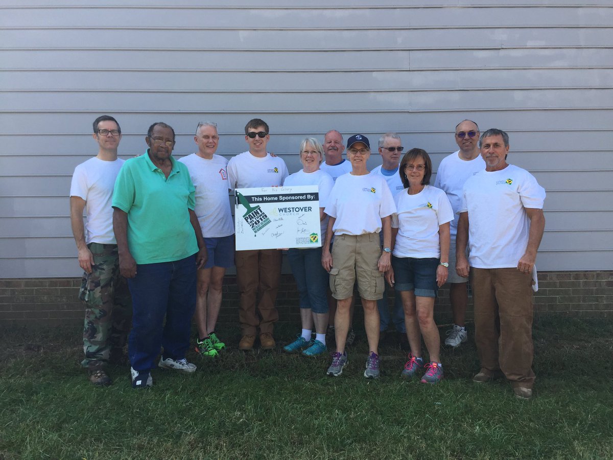 <a href="/CHSGuilford/">Community Housing Solutions of Guilford</a> sends a big thank you to <a href="/westoverchurch/">Westover Church</a> for helping to #paintthetown in NE Greensboro today!