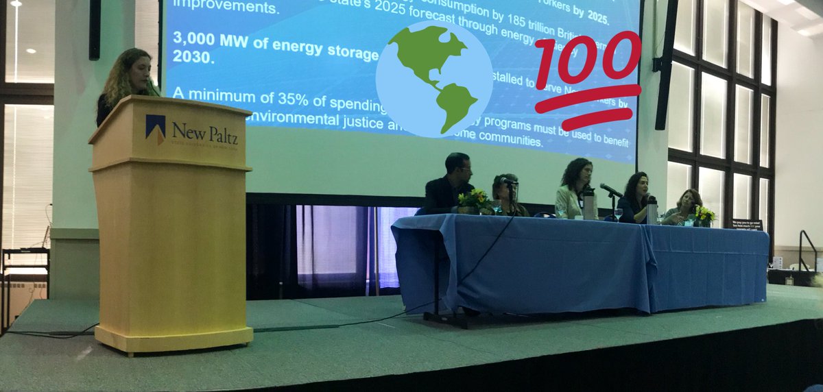 jeremycherson1's tweet photo. I’m at the Climate Solutions Summit at @newpaltz and so inspired by the mass of students in the room and woman-powered leadership on this opening panel for #climateaction at the state and local level. https://t.co/iAz3Mx79X1