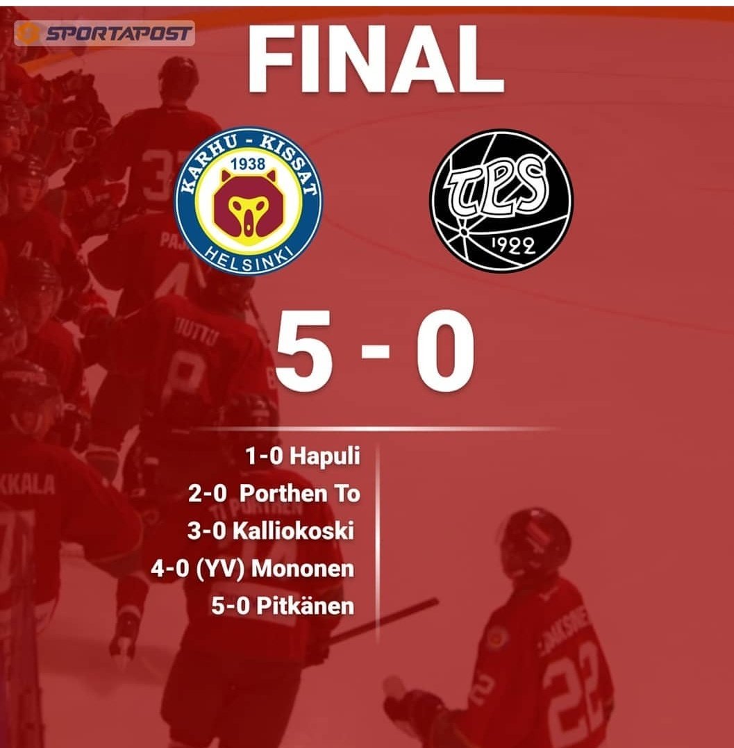 karhukissat's tweet photo. Tää nyt oli aika selvä peli. Maalihanat auki Hapuli, Porthen ja Pitkänen 🏒🥅❤️💚 #karhukissat #anuoret #mestis #stadinvanhinkasvattaa https://t.co/nXF3KhVlr6