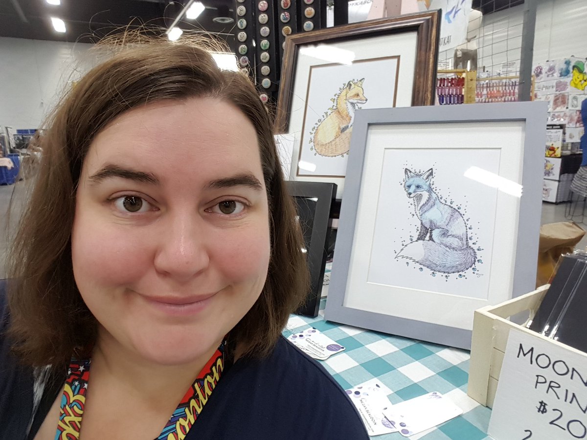 MegInks's tweet image. Day 2 of @EdmontonExpo! Ready for the crowds. Come see me in Artist Alley at AA803! #EdmontonExpo