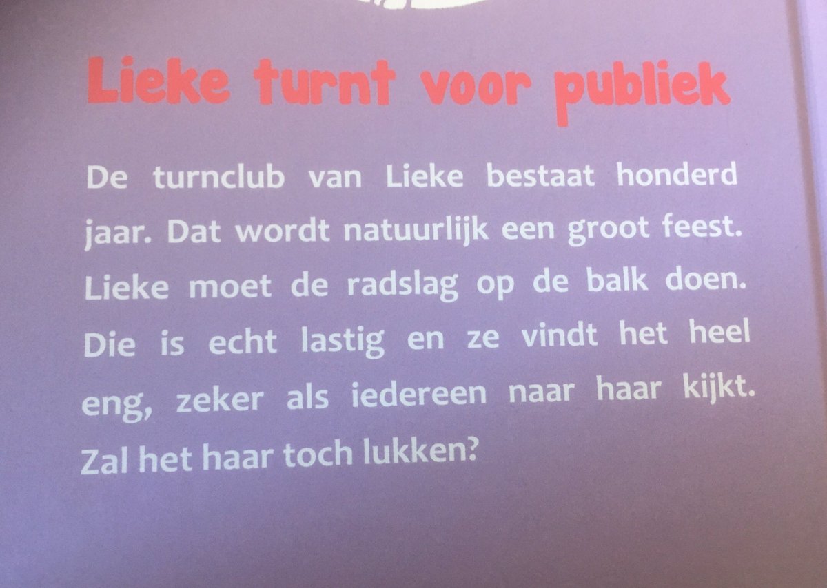 Leuke post op deze zaterdag! Mijn 26e boek, Lieke turnt voor publiek en twee herdrukken (Lieke gaat op turnkamp en Tes is zes).
Blij blij blij! #nieuwboek #radslagreeks #specialboox