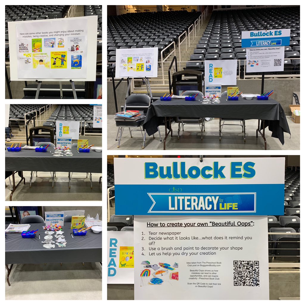 Come see me at Literacy for Life at the CCC!!!  See how mistakes can be a good thing 🙌🏻🙌🏻🙌🏻 #GISDReads #LiteracyforLife #GISDLibraries @Bullock_Bears