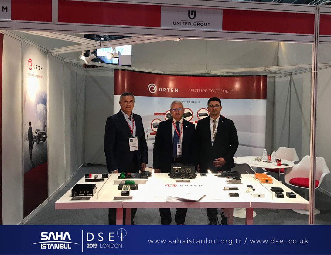 sahaistanbul's tweet photo. SAHA İstanbul olarak,
DSEI Londra (Uluslararası Savunma ve Güvenlik Ekipmanları Fuarı) fuarında bir çok stant ziyareti gerçekleştirdik, yeni işbirlikleri için adımlar atıp, görüşmeler yaptık.
#SAHAİstanbul #DSEI19 https://t.co/wBEeLIjAje
