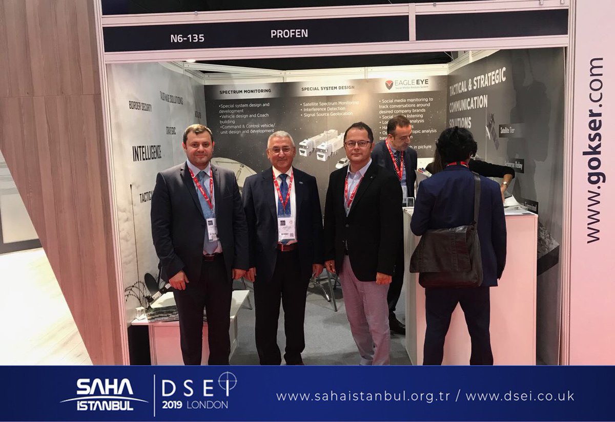 sahaistanbul's tweet photo. SAHA İstanbul olarak,
DSEI Londra (Uluslararası Savunma ve Güvenlik Ekipmanları Fuarı) fuarında bir çok stant ziyareti gerçekleştirdik, yeni işbirlikleri için adımlar atıp, görüşmeler yaptık.
#SAHAİstanbul #DSEI19 https://t.co/wBEeLIjAje