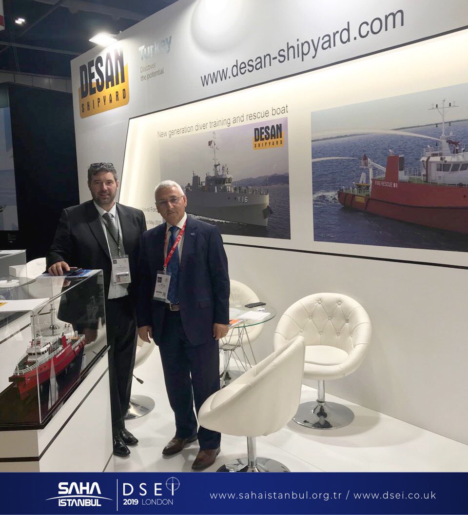 sahaistanbul's tweet photo. SAHA İstanbul olarak,
DSEI Londra (Uluslararası Savunma ve Güvenlik Ekipmanları Fuarı) fuarında bir çok stant ziyareti gerçekleştirdik, yeni işbirlikleri için adımlar atıp, görüşmeler yaptık.
#SAHAİstanbul #DSEI19 https://t.co/wBEeLIjAje